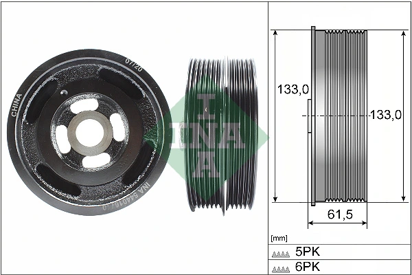 Belt Pulley, crankshaft